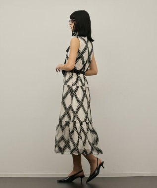 GRACE CONTINENTAL チュールレースワンピース ベージュ