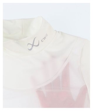 CW-X 【WOMEN】 CW-X シアートップス メッシュ素材(本体) 屋外スポーツ テニス ゴルフ インナー 長袖 ハイネック レディース CHY069 /ワコール アイボリー