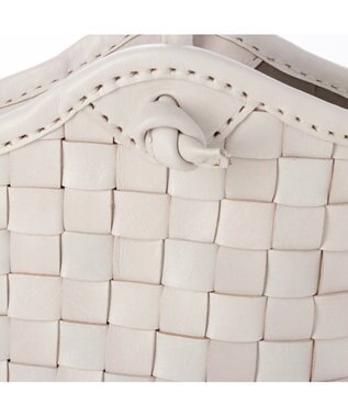 UNBILLION ピークスピーク PEAKS PEAK / 牛革レザーメッシュトートL アイボリー