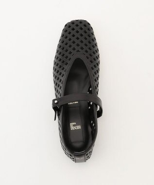 BEIGE， 【一部店舗限定】HENRI EN VARGO / MATHILDE パンチングレザーメリージェーン Black