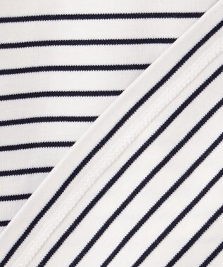 UNFILO 【洗える】クロップドＴシャツ ボーダー