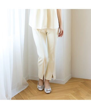 Riz raffinee <Riz raffinee>【3E】バックルモチーフパンプス アイボリーコンビ