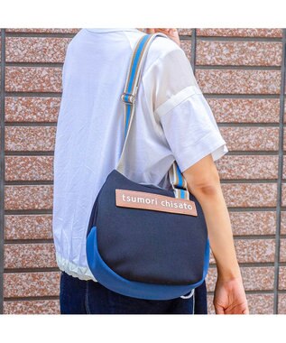 tsumori chisato CARRY ネコかおウレタン ショルダーバッグ 小サイズ 猫モチーフ ブラック