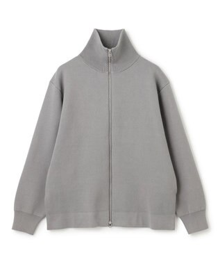 UNFILO MENS 【男女兼用/新色追加】スウェットライク ジップ タートルネックニット [24年秋冬商品] ライトグレー