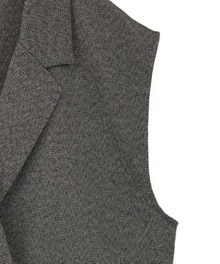 AMERICAN HOLIC テーラードミドル丈ジレ Mix