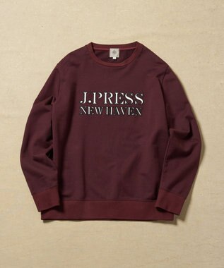 J.PRESS MEN インレージャージロゴ トレーナー ワイン系