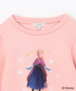 ANY KIDS 【ディズニー/FROZEN】裏シャギープリントトレーナー ピンク(アナ)