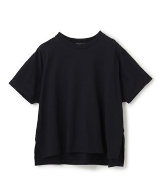 uncrave 【佐藤晴美さん着用・洗濯機洗い可】プレーンストレッチ ビッグTシャツ ブラック