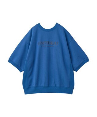 Green Parks ７分袖ロゴミニ裏毛トレＴＥＥ Blue