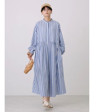 AMERICAN HOLIC アソートギャザーフレアワンピース Stripe Navy