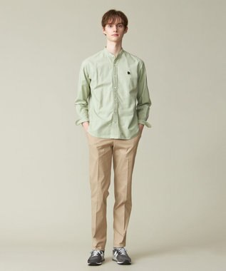 J.PRESS MEN 【KING SIZE】【大人気バックブル】バンドカラー オックスフォードシャツ ライトグリーン系