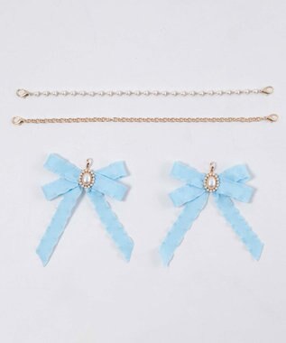 WEGO 【痛バ＆推し活グッズ】きらめきDIYパールリボンセットL サックス