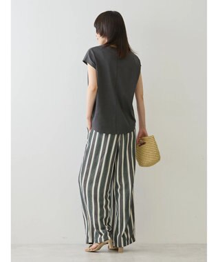 AMERICAN HOLIC 接触冷感フレンチスリーブカットプルオーバー Charcoal Gray