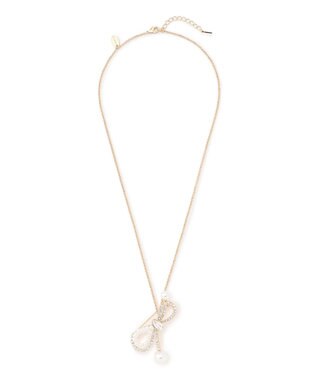 TOCCA 【八木アリサさん着用】SHAKE RIBBON 2WAY BROOCH NECKLACE ブローチネックレス ゴールド系