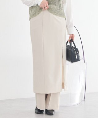 earth music&ecology ジップスリットＩラインスカート