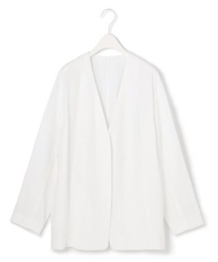 ICB 【洗える】 Unleash ノーカラージャケット オフホワイト系