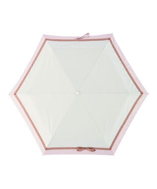 MOONBAT estaa 晴雨兼用 折りたたみ傘 グログランテープリボン 日傘 遮光 遮熱 UV ホワイト