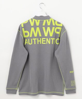 PW CIRCULUS 【裏起毛/防寒】【MEN】ステッチポイント モックネック グレー系