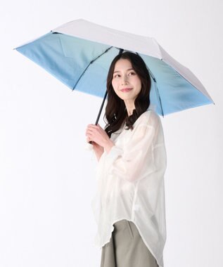 MOONBAT ハニカム断熱パラソル グラデーション 折りたたみ傘 晴雨兼用 日傘 一級遮光 UV