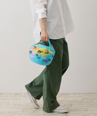 ROOTOTE 6844【インテリアにもなるトート】CJ.チキュウギ.ニット-A 01：ブルー