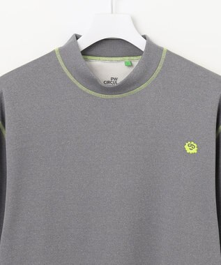 PW CIRCULUS 【裏起毛/防寒】【MEN】ステッチポイント モックネック グレー系