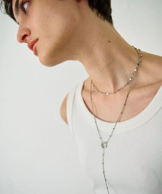 GRACE CONTINENTAL レイヤードデザインネックレス シルバー