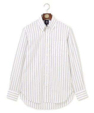 J.PRESS MEN 【PREMIUM PLEATS / 形態安定】ジェントリーストライプ シャツ / B.D. ブラウン系2