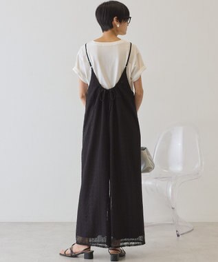 AMERICAN HOLIC 【先行予約】レースキャミサロペット Black
