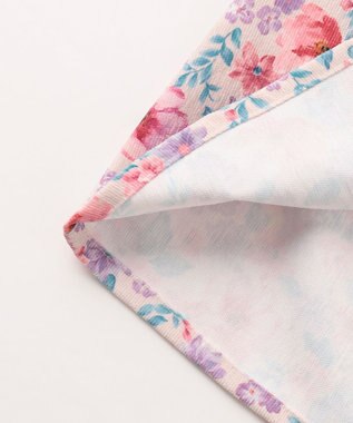 ANY KIDS 花柄ドッキングワンピース ピンク