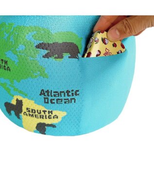 ROOTOTE 6844【インテリアにもなるトート】CJ.チキュウギ.ニット-A 01：ブルー