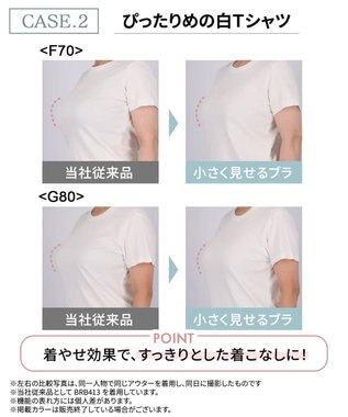 WACOAL 【小さく見せるブラ】 レーシィ ブラジャー 着やせ効果 コンパクトにメイク バストの突出をおさえる 背中の段差を軽減 大きいサイズ レディース BRB453 /ワコール シェルピンク