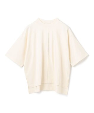 BEIGE， 【BEIGE,ecru/WEB限定・洗える】JERSEY STITCH / コットンハーフスリーブトップス Ecru