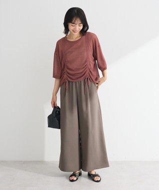 Green Parks ・ＥＬＥＮＣＡＲＥ　ＤＵＥ　シャーリングシアーニット Brown