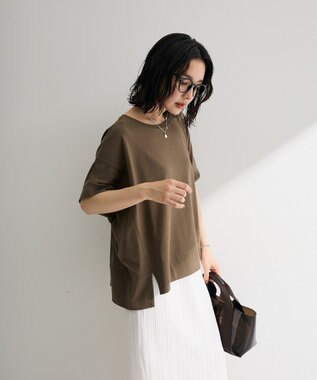 Green Parks 楽しゃれカットプルオーバー Khaki