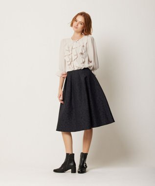 TOCCA 【消臭・洗える】PROMISE RIBBON FRILL ブラウス ベージュ系