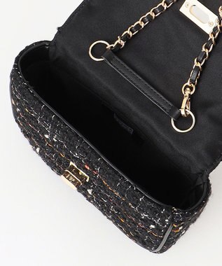 23区 GIOLICAツイード チェーンショルダーバッグ モノトーンミックス