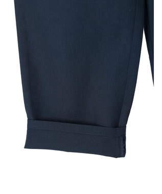 Green Parks 綿麻混タックテーパードパンツ Dark Navy