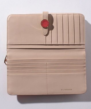 CLATHAS ブラン ラウンドファスナー長財布 ピンク