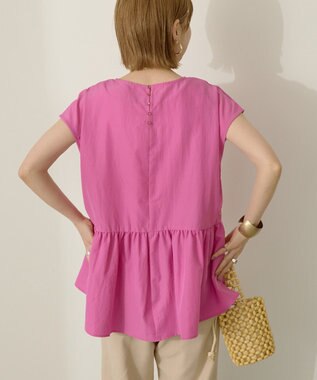 AMERICAN HOLIC ペプラムノースリーブブラウス【WEB限定カラー有り】 Pink