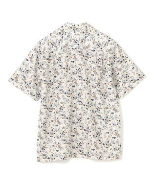 UNFILO MENS ボタニカルプリント オープンカラーシャツ【ギフトにもおすすめ】 ベージュプリント