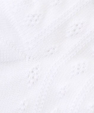 組曲 KIDS 【16-24㎝】レース付シルケット ショートソックス オフホワイト