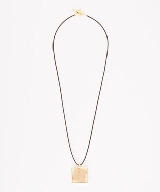 自由区 スクエアコード ネックレス ゴールド系