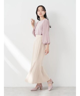 earth music&ecology マジョリカプリーツプルオーバー Grayish Pink