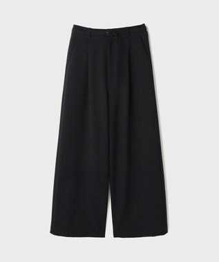 GRACE CONTINENTAL ダブルクロスワイドパンツ ブラック