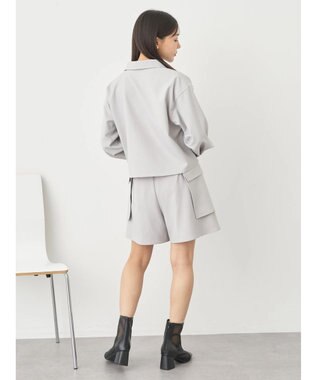 earth music&ecology デザインポケットショートパンツ Light Gray