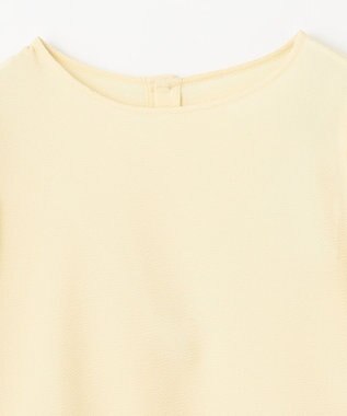 ANY サッカーギャザーバックペプラムブラウス イエロー