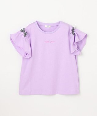 ANY KIDS 【綿100%】オンオフショルダー Tシャツ ラベンダー