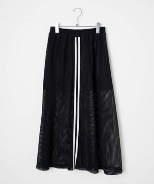 WEGO ラインメッシュスカート ブラック