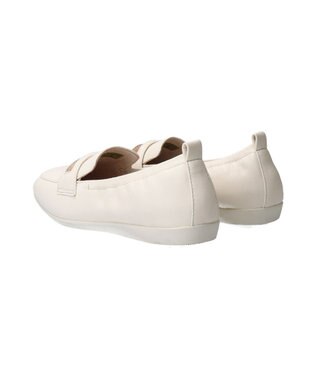 INTER-CHAUSSURES 【BUSSOLA】シャーリングフラットローファー アイボリー