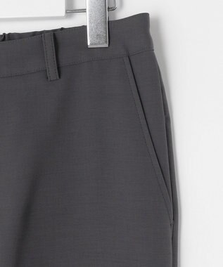 J.PRESS LADIES L 【セットアップ対応・洗える】RELAXIONツイル テーパード パンツ スレート系